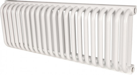 Стальной трубчатый радиатор 2-колончатый Rommer RST 2030/22 боковое подключение RAL9016