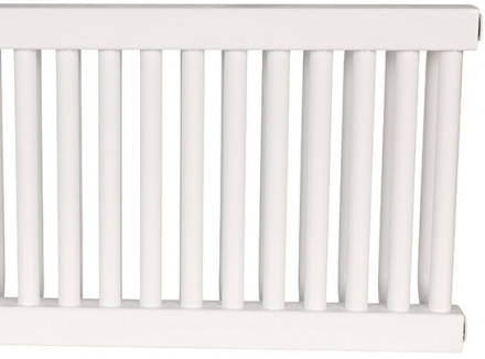 Стальной трубчатый радиатор 2-колончатый Rommer RST 2030/22 боковое подключение RAL9016