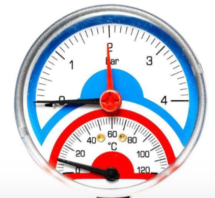 Термоманометр радиальный Watts FR 828(TMRA) 4x1/2&quot;