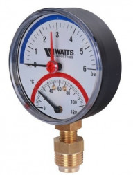 Термоманометр радиальный Watts FR 828(TMRA) 6 бар