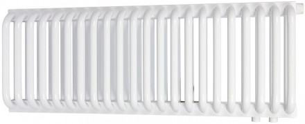 Стальной трубчатый радиатор 2-колончатый Rommer RST 2030/22 нижнее правое подключение RAL9016