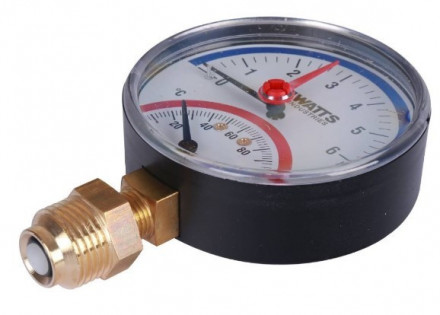 Термоманометр радиальный Watts FR 828(TMRA) 6 бар
