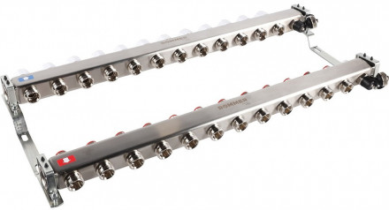 Для отопления Rommer 1&quot;/3/4&quot;x12 с запорными клапанами (RMS-3201-000012)