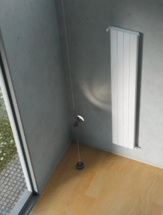 Алюминиевый радиатор STOUT Sebino 1800 4 секции (RAL 9010)