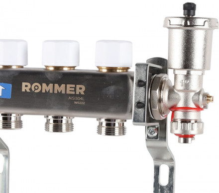 Для отопления Rommer 1&quot;/3/4&quot;x12 с запорными клапанами (RMS-3210-000012)