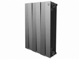 Биметаллический радиатор отопления Royal Thermo PianoForte 500 6 секций Silver Satin