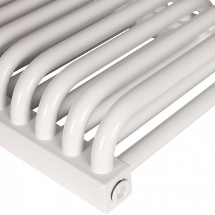 Стальной трубчатый радиатор 2-колончатый Rommer RST 2030/28 боковое подключение RAL9016