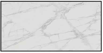 Отопительная панель STOUT WHITE STONE SCT 120*60 белый гранит / черный корпус