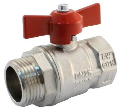 Шаровый кран Itap стандартный проход (бабочка) (ART 119 &quot;Vienna&quot;) 1&quot;