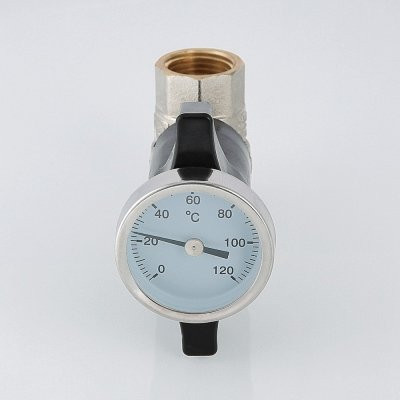 Кран шаровой c термометром Valtec 3/4&quot; VT.808.N.05