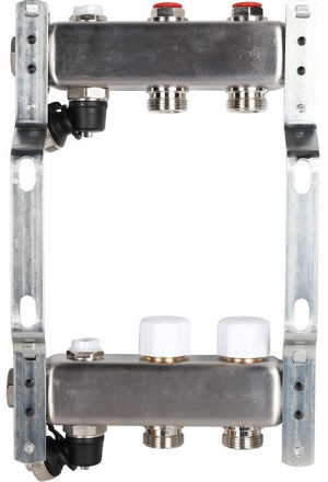 Для отопления Rommer 1&quot;/3/4&quot;x2 с запорными клапанами (RMS-3201-000002)