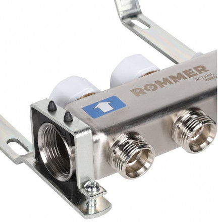 Для отопления Rommer 1&quot;/3/4&quot;x2 с запорными клапанами (RMS-3201-000002)
