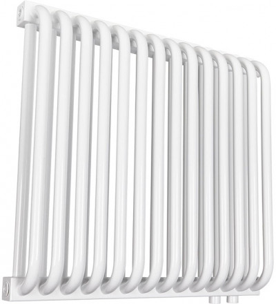 Стальной трубчатый радиатор 2-колончатый Rommer RST 2050/14 нижнее правое подключение RAL9016