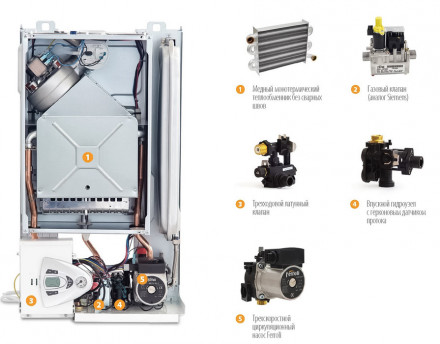 Настенный газовый котел Ferroli Vitabel F24