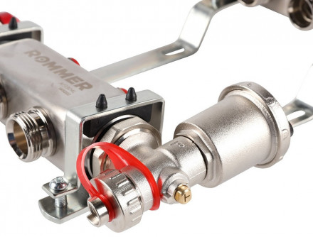 Для отопления Rommer 1&quot;/3/4&quot;x2 с запорными клапанами (RMS-3210-000002)