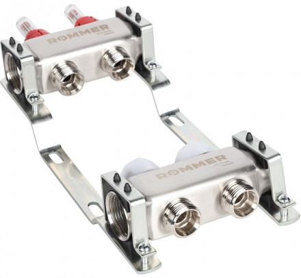 Для отопления Rommer 1&quot;/3/4&quot;x2 с расходомерами (RMS-1200-000002)