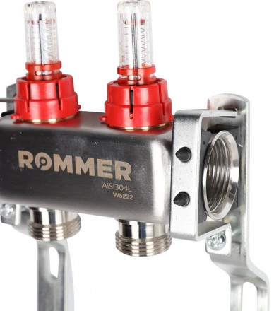 Для отопления Rommer 1&quot;/3/4&quot;x2 с расходомерами (RMS-1200-000002)