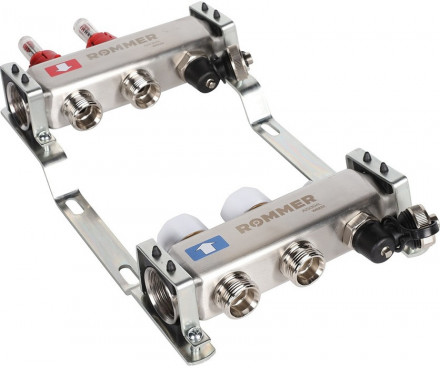 Для отопления Rommer 1&quot;/3/4&quot;x2 с расходомерами (RMS-1201-000002)