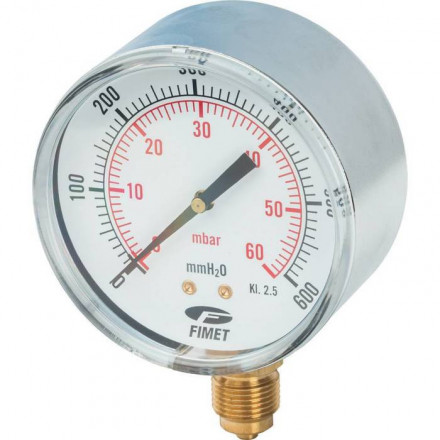 Манометр газовый Watts MG 80 (3/8&quot;,60мбар)
