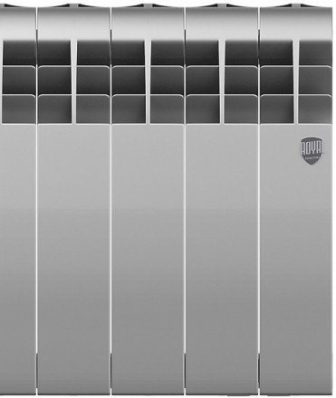 Биметаллический радиатор Royal Thermo BiLiner 350 Silver Satin VR80 - 8 секц.