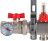 Для отопления Rommer 1&quot;/3/4&quot;x2 с расходомерами (RMS-1210-000002)