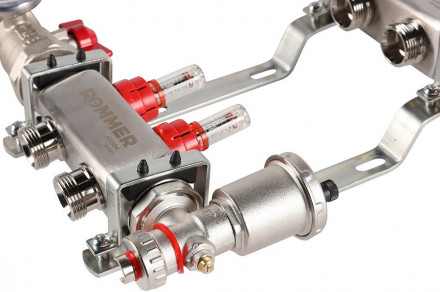 Для отопления Rommer 1&quot;/3/4&quot;x2 с расходомерами (RMS-1210-000002)