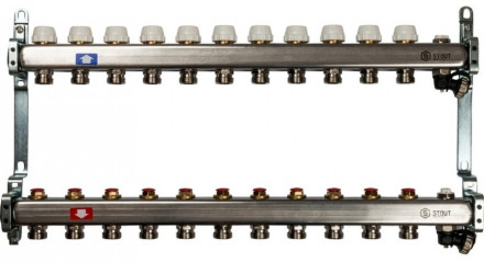 Коллектор с запорными клапанами STOUT SMS-0932-000011